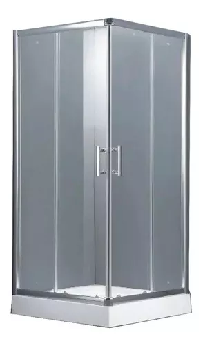 Cabina Ducha Cuadrada 90x90 Vidrio Templado Sin Receptáculo