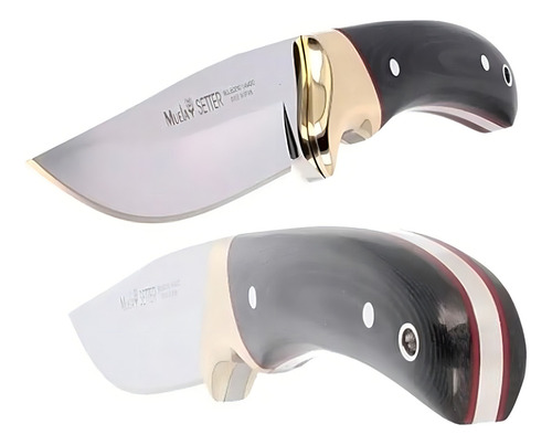 Cuchillo Muela Cachas Micarta Setter 11cm Color Plateado