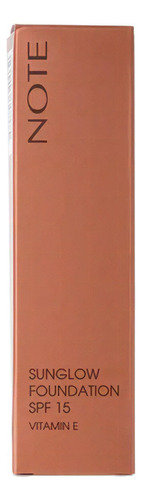 Base de maquillaje en cremoso Note Cosmetique Sun Glow Foundation tono 30 - 35mL