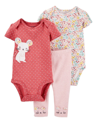 Conjuntos Body 3 Piezas Carters Bebes Hembra