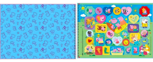 Caderno De Desenho Capa Dura Peppa Pig 80 Folhas Tilibra