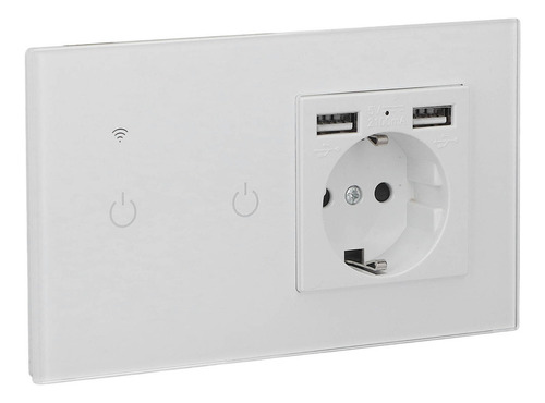 Aplicación Wifi Inteligente, Doble Usb, Enchufe De Pared Ocu