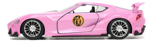 Vehiculo Toyota Figura Power Rangers Rosa 1-32 Jada Hasbro Rosa Claro