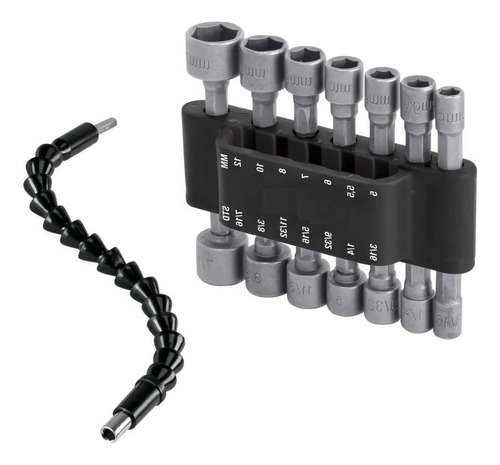 Extension Flexible Para Taladro Y Dados Estandar Milimetrico
