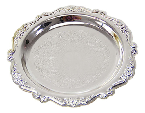 Bandeja Para Candelabro, Bandeja Para Servir, Luz 15cm Plata