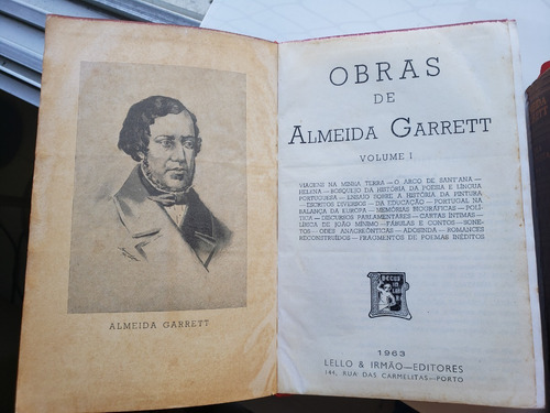 Almeida Garret - Obra Completa, 2 Vols. Ed. Lello - 1963 (Usado)