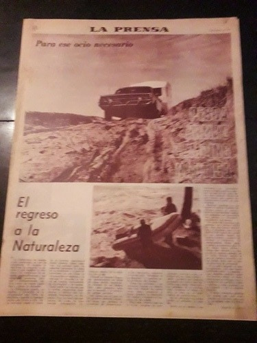 Diario La Prensa 1976 Pesca Camping Náutica Lobos Navarro