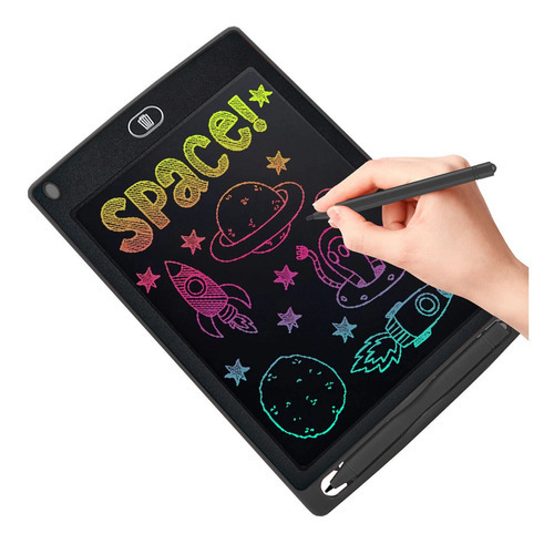 Pizarra Mágica Tableta Digital 10  Pulgadas Trazo Multicolor Color Negro