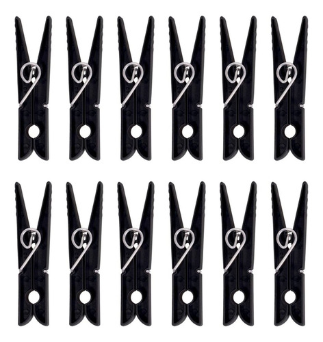 Palillos Pinzas Plásticas Mor 12 Piezas Ropa Cuerdas Tender