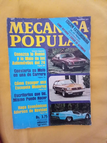 Revista : Mecanica Popular  1973 Diciembre  Vol 26 N* 12