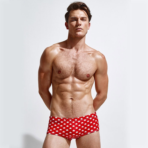 Swimwear Ropa De Baño Sunga Stars Red