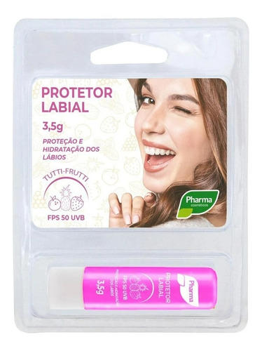 Imagem 4 de 4 de Protetor Labial E Solar Fps50 Bastão Tuti Fruti Pharma