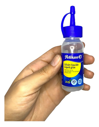 Pack 5 Silicon Pelikan Liquido Frio C/6 Pz Pegam 30ml +obseq