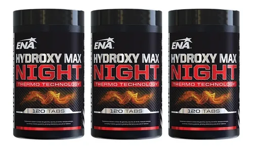 Quemador Hydroxy Max Ena X 120 Tabs Termogenico X 3 Unidades