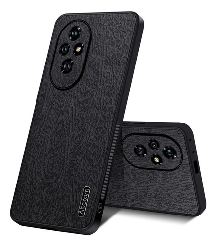 ~ For Honor 200 5g Wood Patterned Slim Hard Shockproof Case
