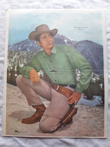 Michael Landon Bonanza - Poster Original De Canal Tv