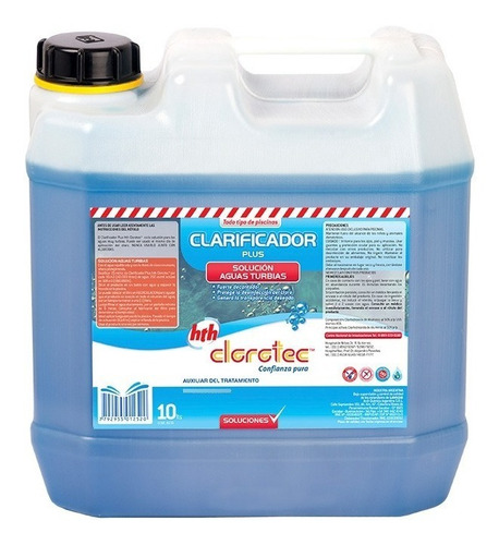 Imagen 2 de 4 de Clarificador Plus10 Lts Clorotec-decantador Limpieza Pileta