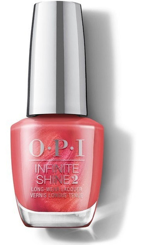 Opi Infinite Shine Celebration Paint The Tinseltown Red X 15