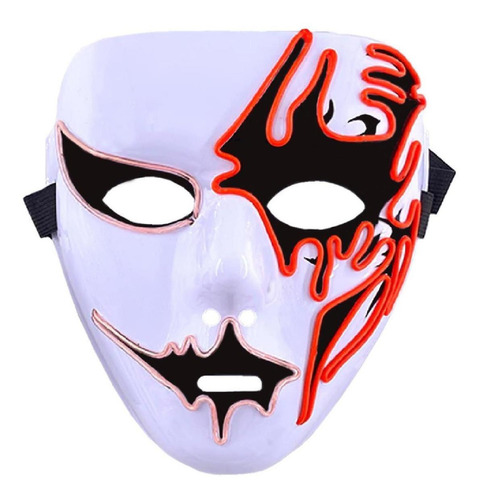 Halloween Máscara Fiesta Temática, Mxoen-009, 4 Pza. 20x18x Color Blanco