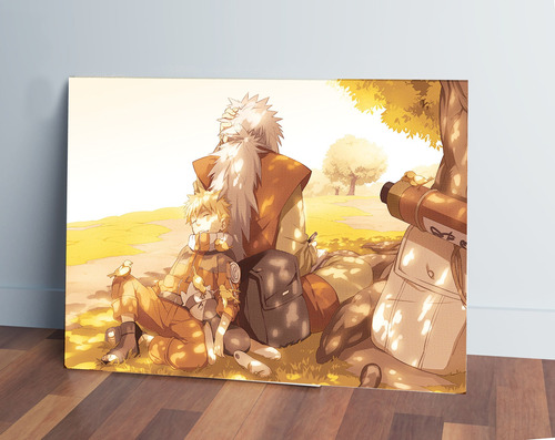 Cuadro Naruto, Jiraiya, Uzumaki 14 50x70 Mdf Memoestampados