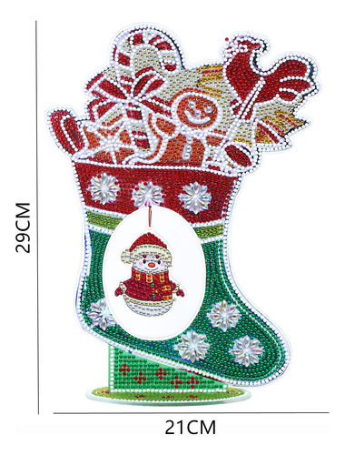Pintura De Diamante, Manualidades Navideñas, Kit De Media