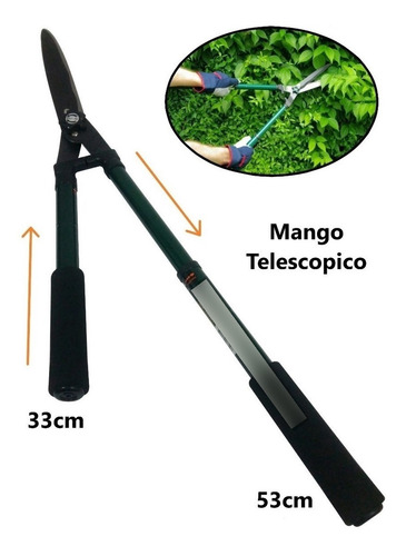 Imagen 4 de 8 de Tijera Para Pasto Césped Prado Telescopicas