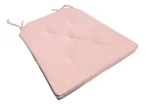 Comprar Pack 2 Cojines De Sillas Cuadrado Grueso Chenille Color Rosa