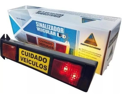 Sinalizador Garagem Entrada E Saída De Veículos Led Bivolt