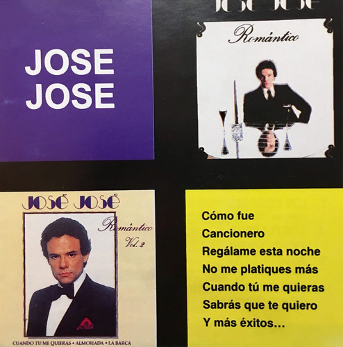 Cd Jose Jose Romantico 1 Y 2