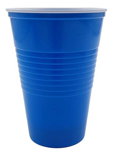 Vaso Plastico Azul 500cc Americano Beerpong X 120