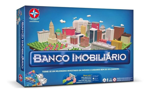 Jogo Tabuleiro Board Game Banco Imobiliário Original Estrela