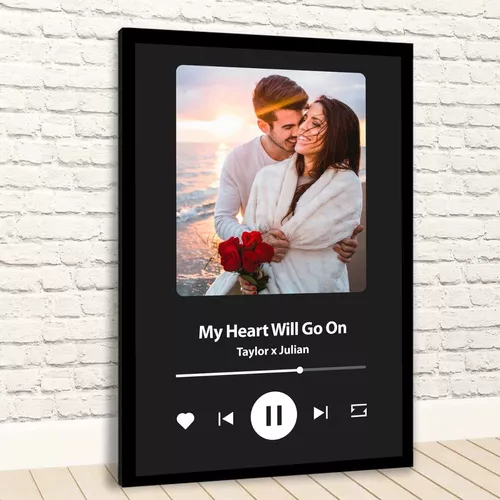Comprar marco personalizado con canción de Spotify y foto