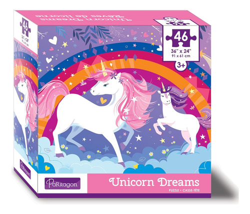 Parragon Unicorn Dreams 46 Piezas Piso Rectangular Rompecabe