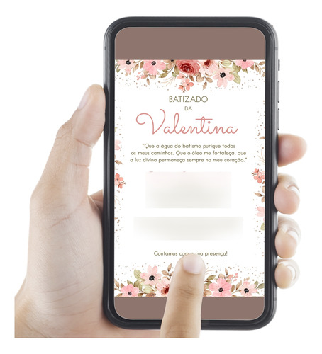 Convite Digital Batizado / Batismo Para Whatsapp