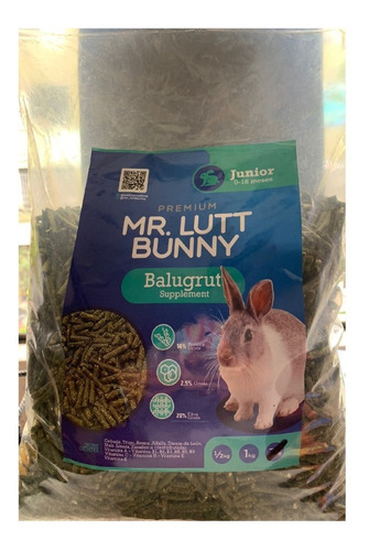 Imagen 1 de 1 de Pienso Para Conejos Mr. Lutt Bunny Balugrut Junior 3kg 