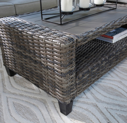 Imagen 6 de 8 de Set Muebles De Mimbre Para Jardín O Exteriores, 4 Piezas