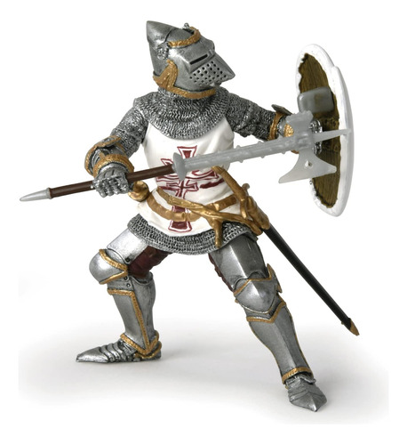 Papo -pintado -figura -medieval -fantasy -mermanic Knight -3