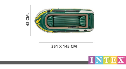 Bote Inflable Intex Gomon Seahawk 4 Set 351x145x48cm Cts