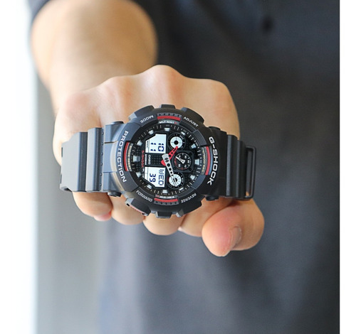 Imagem 5 de 9 de Relógio Casio Masculino Anadigi Ga-100-1a4dr Original Nota