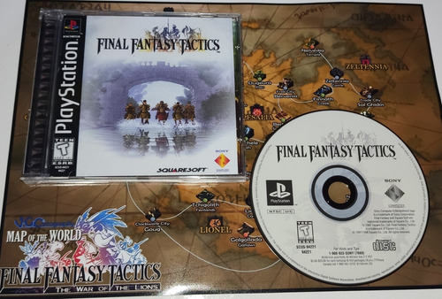 Final Fantasy Tactics Patch Mídia Prata Com Manual E Pôster