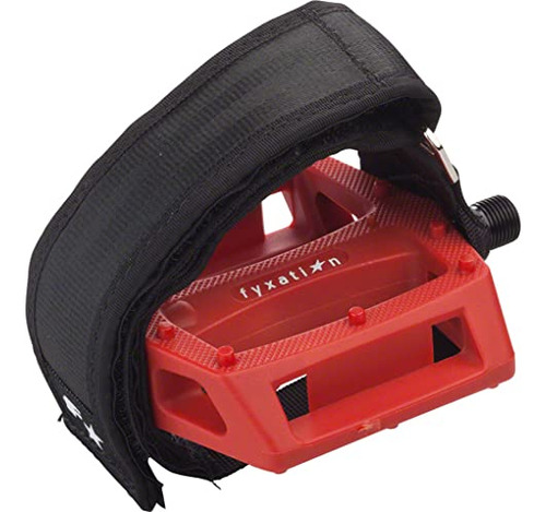 Gates Pedal Strap Kit With Red Pedal And Black Straps