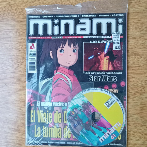 Revista Minami Nº61 Cerrada Con Cd Star Wars Steamboy Manga