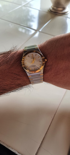 Reloj Omega Constellation Gris Dorado Beige (Usado)