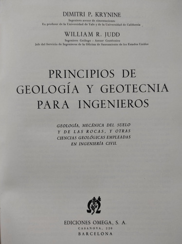 Principios De Geología Y Geotecnia Para Ingeniería