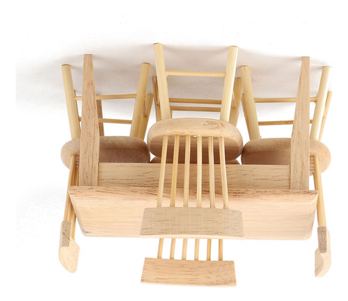 Escritorio En Miniatura 1:12 Silla Simulada De Casa De Muñec