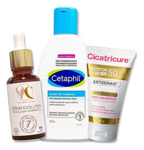 Cicatricure Protetor Solar Cetaphil Rosto Sérum Vitamina C