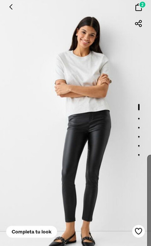 Pantalon Cuerina Bershka