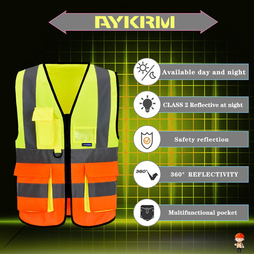 Chaleco De Seguridad A-safety Reflective Safety Amarillo ...