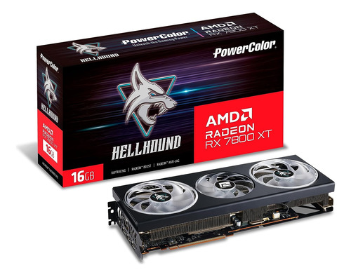 Powercolor Tarjeta Gráfica Hellhound Amd Radeon Rx 7800 Xt 1