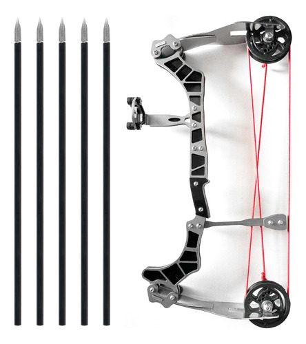 Juego De Tiro Con Arco Slider Bow Mini 9.5 Pulgadas Con 5 Fl Negro Ambidiestro